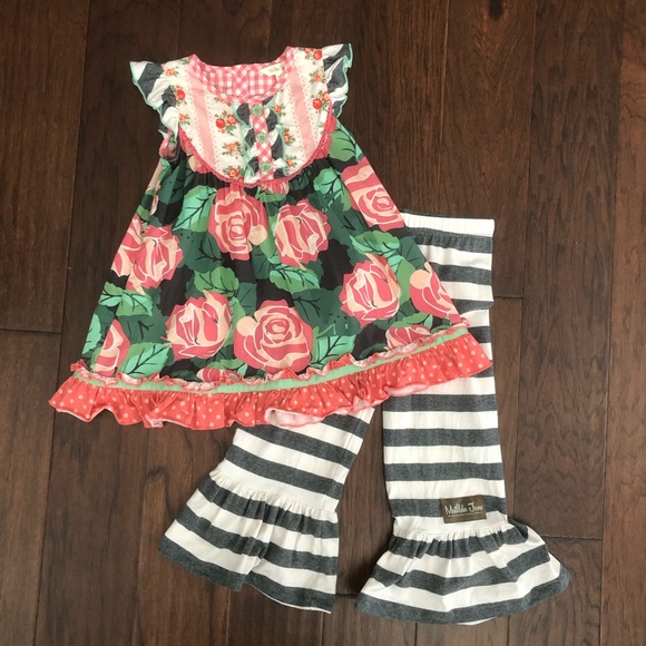 Matilda Jane dress & ruffle pants